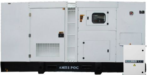 АМПЕРОС АД-500-Т400 в кожухе с АВР